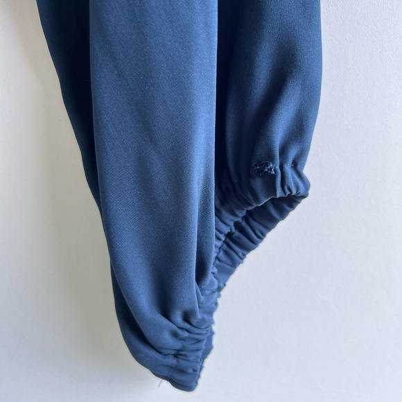 Abaete Silk Off the Shoulder Blouson Dress with Elbow Length Sleeve - Picture 9 of 10